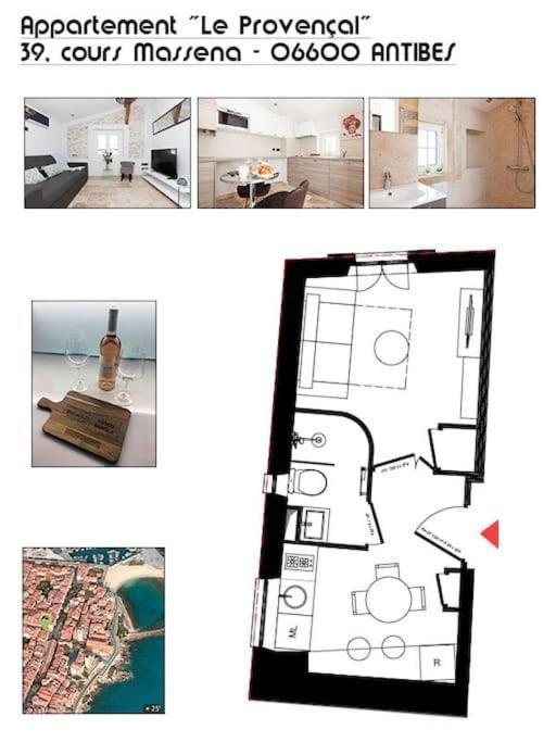Le Provencal - Center Old Antibes 1Br Flat With Ac, Wifi 아파트 외부 사진